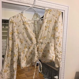 AE long sleeve cropped shirt